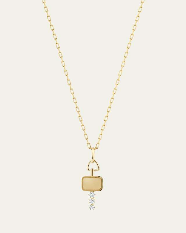 Mini Catherine Diamond Key Charm